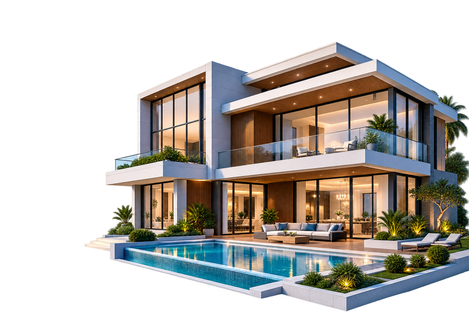 Modern villa 3D design